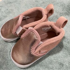 Shimmer vans slip on infant shoes